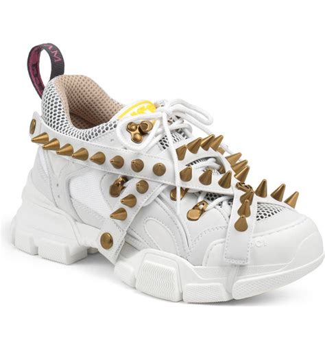 spike gucci sneakers|Gucci flashtrek diamond.